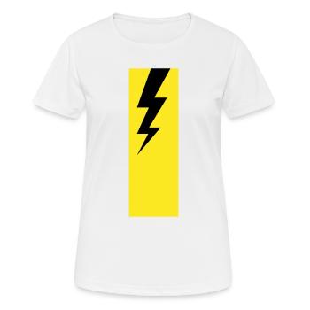 Lightning – Thunderstorm, Storm & Electricity Power - Women's Breathable T-Shirt - white - Front - AI Model Female 172 dark (172cm)