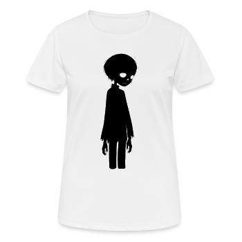 Dunkel sein - Frauen T-Shirt atmungsaktiv - Weiß - Vorne - AI Model Female 172 dark (172cm)
