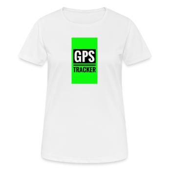 GPS tracking-like design - Women's Breathable T-Shirt - white - Front - AI Model Female 172 dark (172cm)