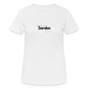 Saveur de samba brésilienne - T-shirt respirant Femme - blanc - Devant - AI Model Female 172 dark (172cm)