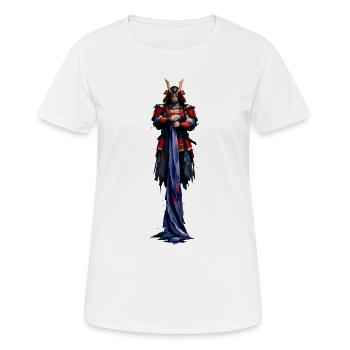 Night Warrior with Horn Helmet - Women's Breathable T-Shirt - white - Front - AI Model Female 172 dark (172cm)