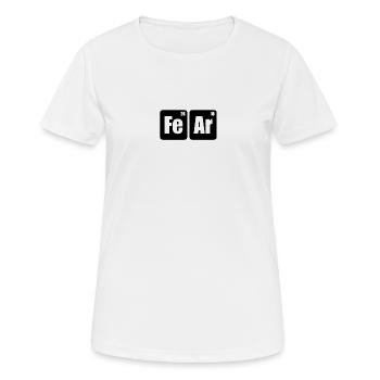 Peur - T-shirt respirant Femme - blanc - Devant - AI Model Female 172 dark (172cm)