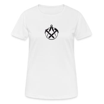 Couvreurs Guilde - T-shirt respirant Femme - blanc - Devant - AI Model Female 172 dark (172cm)