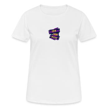 Ich liebe Rave - Frauen T-Shirt atmungsaktiv - Weiß - Vorne - AI Model Female 172 dark (172cm)