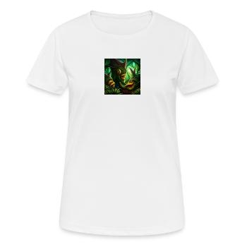 Horror jungle - Frauen T-Shirt atmungsaktiv - Weiß - Vorne - AI Model Female 172 dark (172cm)