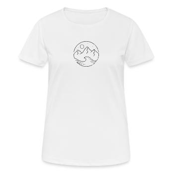 Design information required - Women's Breathable T-Shirt - white - Front - AI Model Female 172 dark (172cm)