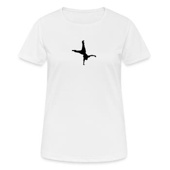 WPF Handstand - Frauen T-Shirt atmungsaktiv - Weiß - Vorne - AI Model Female 172 dark (172cm)