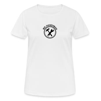 Commerçants bricoleur - T-shirt respirant Femme - blanc - Devant - AI Model Female 172 dark (172cm)