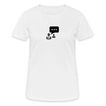 Community Comunication - Women's Breathable T-Shirt - white - Front - AI Model Female 172 dark (172cm)