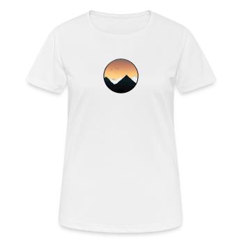 Sundown Sonnenuntergang auf den Bergen - Frauen T-Shirt atmungsaktiv - Weiß - Vorne - AI Model Female 172 dark (172cm)