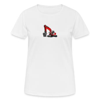 Pelle rouge - T-shirt respirant Femme - blanc - Devant - AI Model Female 172 dark (172cm)
