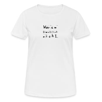 Pourquoi pas? - T-shirt respirant Femme - blanc - Devant - AI Model Female 172 dark (172cm)