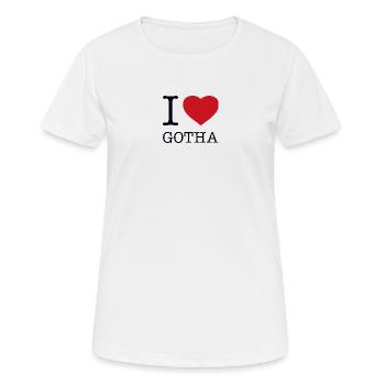 J’ADORE GOTHA - T-shirt respirant Femme - blanc - Devant - AI Model Female 172 dark (172cm)