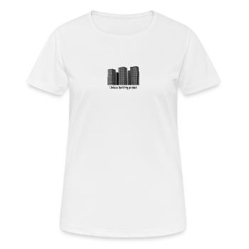 Unique Building Project - Women's Breathable T-Shirt - white - Front - AI Model Female 172 dark (172cm)