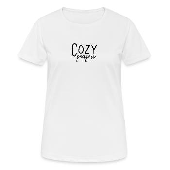 Saison confortable - T-shirt respirant Femme - blanc - Devant - AI Model Female 172 dark (172cm)
