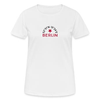Berlin - T-shirt respirant Femme - blanc - Devant - AI Model Female 172 dark (172cm)