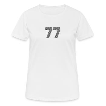 77 - T-shirt respirant Femme - blanc - Devant - AI Model Female 172 dark (172cm)