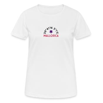 Mallorca - Frauen T-Shirt atmungsaktiv - Weiß - Vorne - AI Model Female 172 dark (172cm)