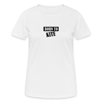 Kiteboard,Kiteboarder,Kite,Kiteboarding,Meer,Board - Frauen T-Shirt atmungsaktiv - Weiß - Vorne - AI Model Female 172 dark (172cm)