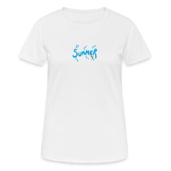 Splish Splash 2 - Frauen T-Shirt atmungsaktiv - Weiß - Vorne - AI Model Female 172 dark (172cm)