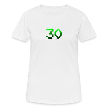 schenken, 30 Pixelig - Frauen T-Shirt atmungsaktiv - Weiß - Vorne - AI Model Female 172 dark (172cm)