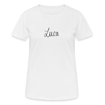 Luca - T-shirt respirant Femme - blanc - Devant - AI Model Female 172 dark (172cm)