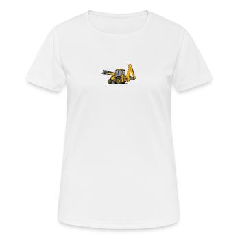 Traktor Lader - Frauen T-Shirt atmungsaktiv - Weiß - Vorne - AI Model Female 172 dark (172cm)