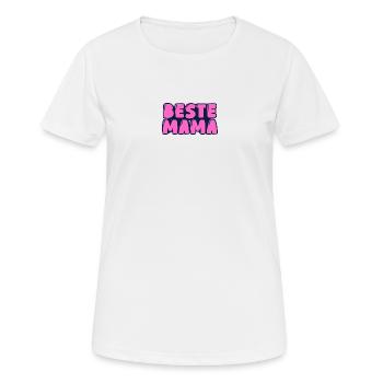 Meilleure maman - T-shirt respirant Femme - blanc - Devant - AI Model Female 172 dark (172cm)