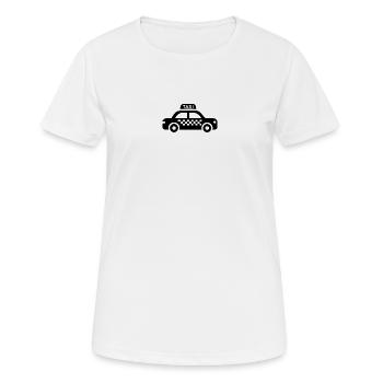 Taxi3 - T-shirt respirant Femme - blanc - Devant - AI Model Female 172 dark (172cm)