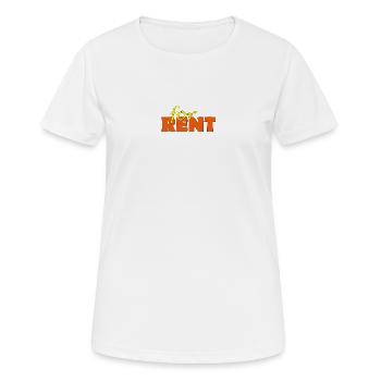 FOR RENT - Frauen T-Shirt atmungsaktiv - Weiß - Vorne - AI Model Female 172 dark (172cm)