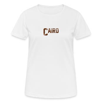 Kairo - Frauen T-Shirt atmungsaktiv - Weiß - Vorne - AI Model Female 172 dark (172cm)