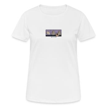 Sceau d’approbation - T-shirt respirant Femme - blanc - Devant - AI Model Female 172 dark (172cm)