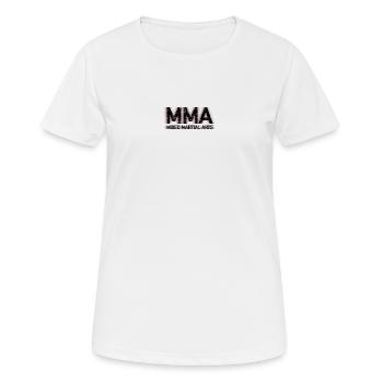 Mixed Martial Arts MMA - Women's Breathable T-Shirt - white - Front - AI Model Female 172 dark (172cm)