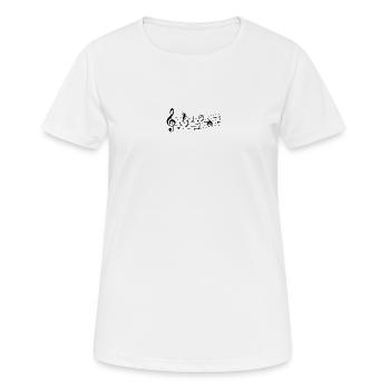 Dance - Frauen T-Shirt atmungsaktiv - Weiß - Vorne - AI Model Female 172 dark (172cm)