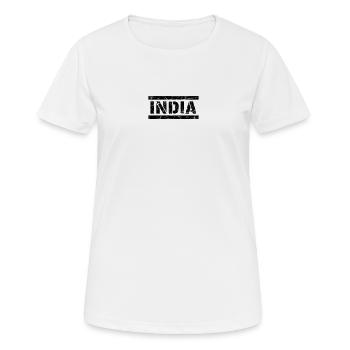 Inde - T-shirt respirant Femme - blanc - Devant - AI Model Female 172 dark (172cm)