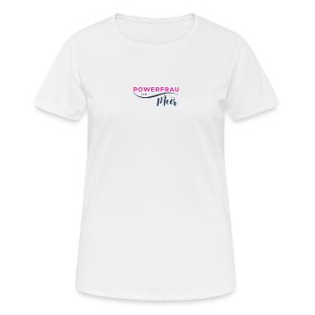 Powerfrau vom Meer pink - Frauen T-Shirt atmungsaktiv - Weiß - Vorne - AI Model Female 172 dark (172cm)