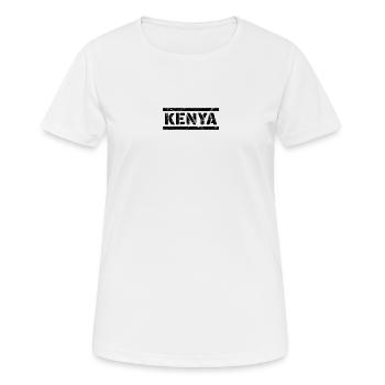 Kenya - T-shirt respirant Femme - blanc - Devant - AI Model Female 172 dark (172cm)