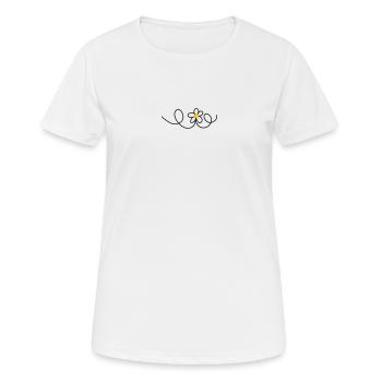 flower - Women's Breathable T-Shirt - white - Front - AI Model Female 172 dark (172cm)
