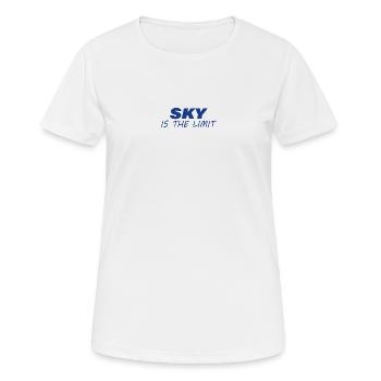 IL N’Y A PAS DE LIMITE - T-shirt respirant Femme - blanc - Devant - AI Model Female 172 dark (172cm)