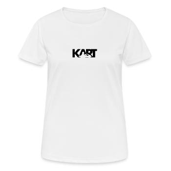 KART - Frauen T-Shirt atmungsaktiv - Weiß - Vorne - AI Model Female 172 dark (172cm)