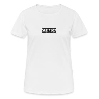 Canada - T-shirt respirant Femme - blanc - Devant - AI Model Female 172 dark (172cm)