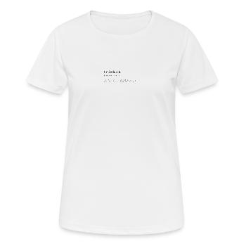 Drinking - Thirst and Dilemma / Source of Life - Women's Breathable T-Shirt - white - Front - AI Model Female 172 dark (172cm)