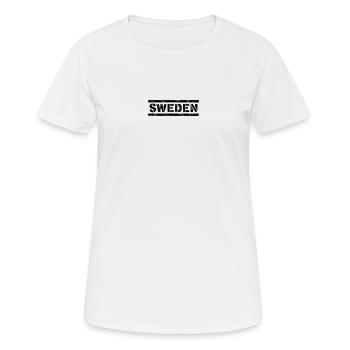 Suède - T-shirt respirant Femme - blanc - Devant - AI Model Female 172 dark (172cm)