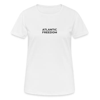 ATLANTEA - ATLANTIC FREEDOM - black - Women's Breathable T-Shirt - white - Front - AI Model Female 172 dark (172cm)