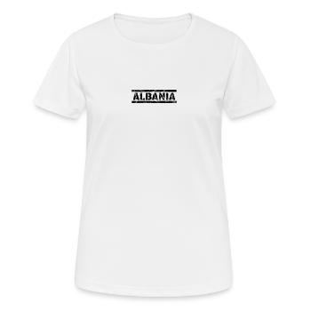 Albanie - T-shirt respirant Femme - blanc - Devant - AI Model Female 172 dark (172cm)