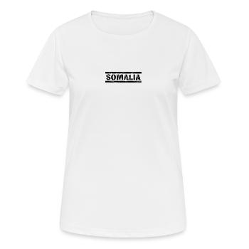 Somalie - T-shirt respirant Femme - blanc - Devant - AI Model Female 172 dark (172cm)