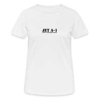 Jet A-1 diesel - T-shirt respirant Femme - blanc - Devant - AI Model Female 172 dark (172cm)