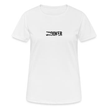snooker - Frauen T-Shirt atmungsaktiv - Weiß - Vorne - AI Model Female 172 dark (172cm)