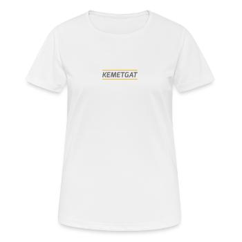 Kemetga - Antwerp dialect - Women's Breathable T-Shirt - white - Front - AI Model Female 172 dark (172cm)