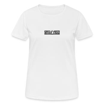Muay Thaï - T-shirt respirant Femme - blanc - Devant - AI Model Female 172 dark (172cm)